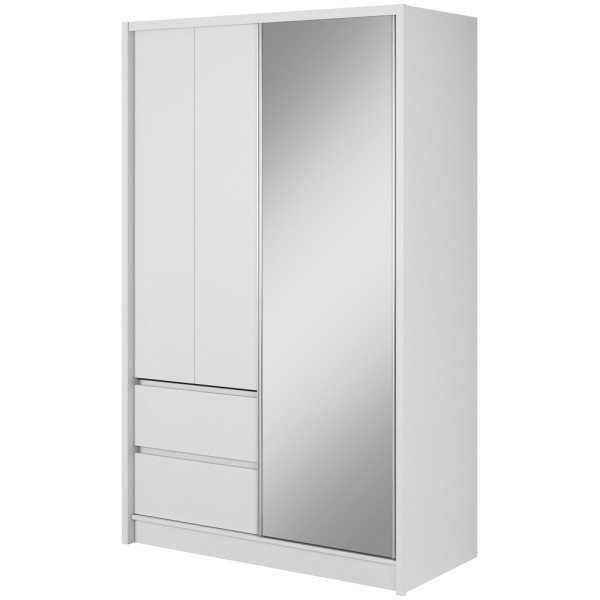 Шафа-купе Sara 130 з дзеркалом і шухлядами