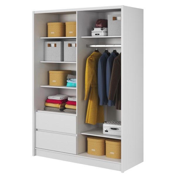 Шафа-купе з дзеркалом та шухлядами Sara 150 – стиль та функціональність для вашої оселі