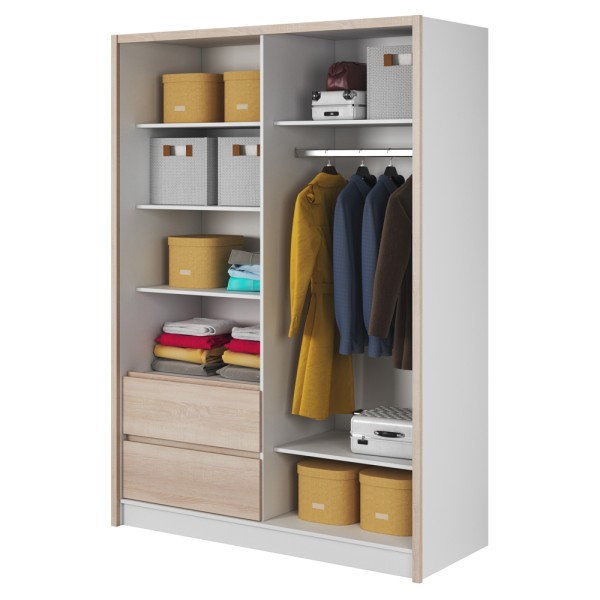 Шафа-купе з дзеркалом та шухлядами Sara 150 – стиль та функціональність для вашої оселі