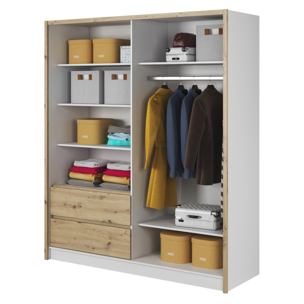 Шафа-купе Sara 180 з дзеркалом та шухлядами