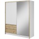 Шафа-купе Sara 180 з дзеркалом та шухлядами