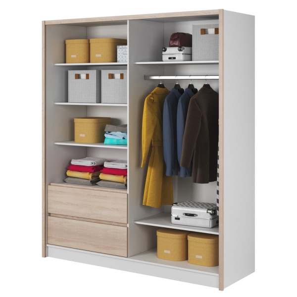 Шафа-купе Sara 180 з дзеркалом та шухлядами