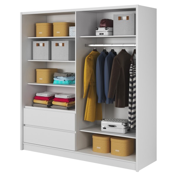 Шафа-купе з дзеркалом та шухлядами Sara 200