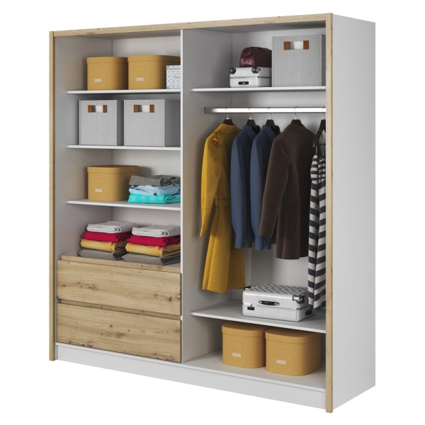 Шафа-купе з дзеркалом та шухлядами Sara 200