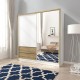 Шафа-купе з дзеркалом та шухлядами Sara 200