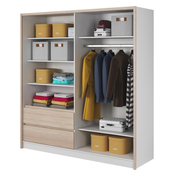 Шафа-купе з дзеркалом та шухлядами Sara 200