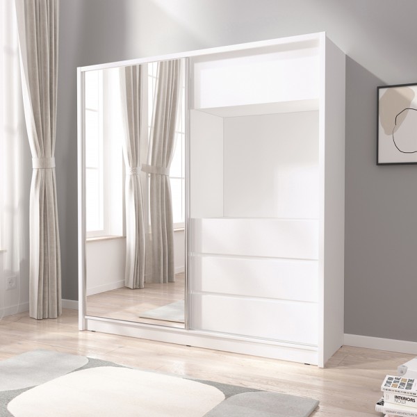 Шафа TV з дзеркалом і шухлядами 200