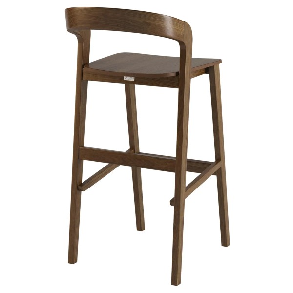 Стілець барний Floki New темний горіх