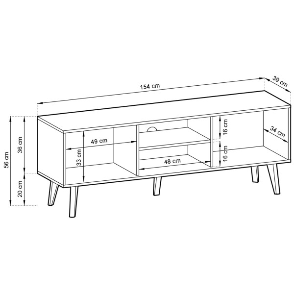 Тумба TV Willow RTV154 – Сучасний вибір для вашого інтер'єру
