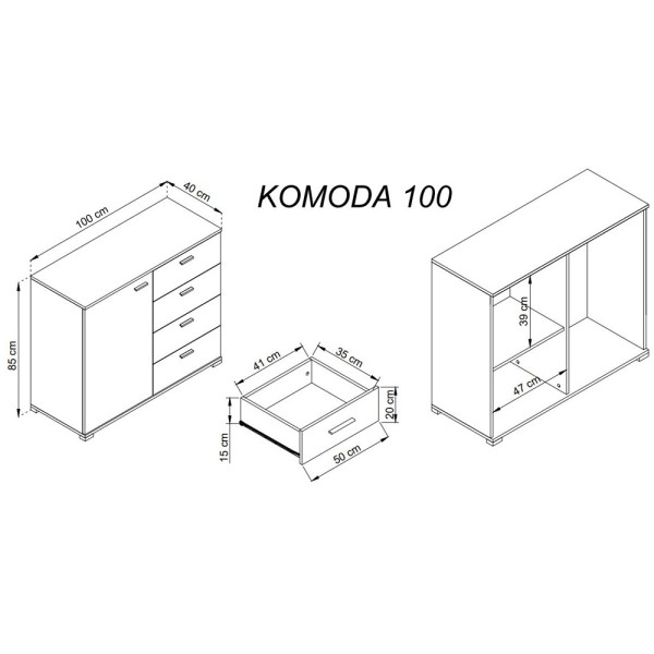 Комод EU100 — стиль та функціональність для вашого інтер’єру