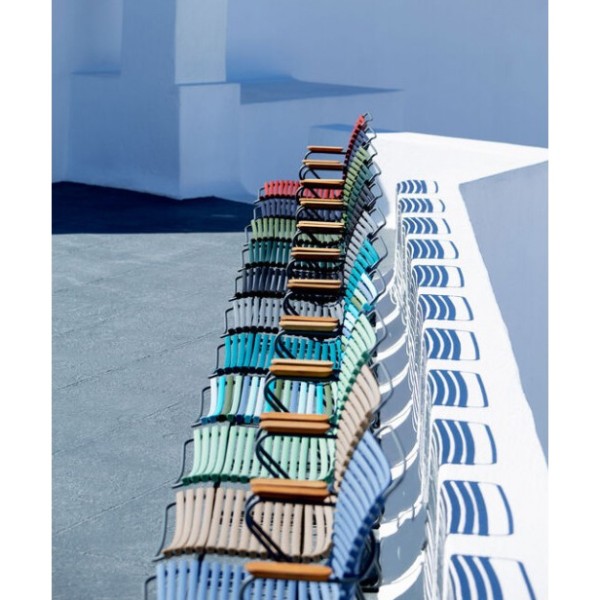 Стілець Click з дерев'яними підлокітниками — сучасний стиль та комфорт