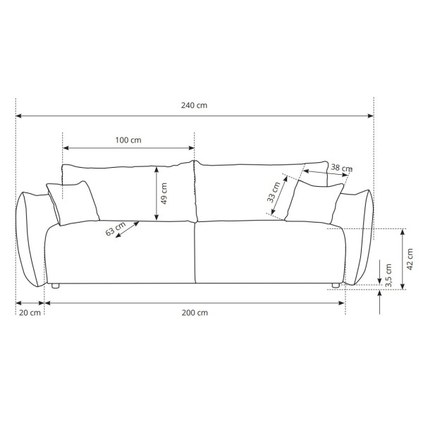 Диван розкладний Allora — стиль та комфорт
