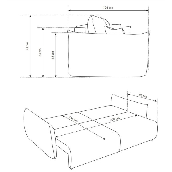 Диван розкладний Allora — стиль та комфорт