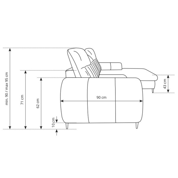 Диван кутовий розкладний Bianco лівий - зручність та стиль для вашої вітальні