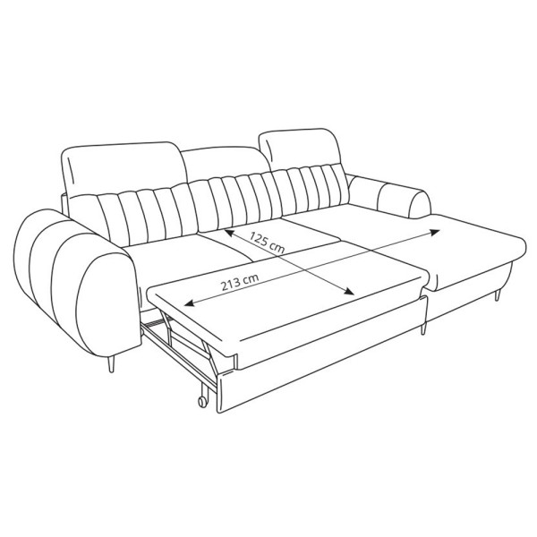 Диван кутовий розкладний Bianco лівий - зручність та стиль для вашої вітальні