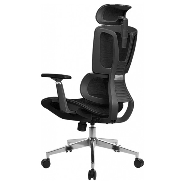 Крісло B-123A-S – Стильне та зручне офісне крісло з підголовником