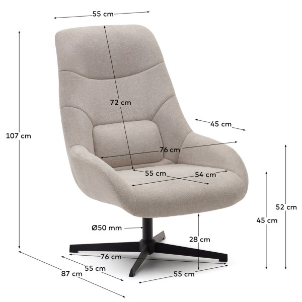 Поворотне крісло Celida — стиль і комфорт у вашому інтер'єрі