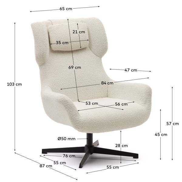 Поворотне крісло Zalina – стиль і комфорт для вашого інтер'єру