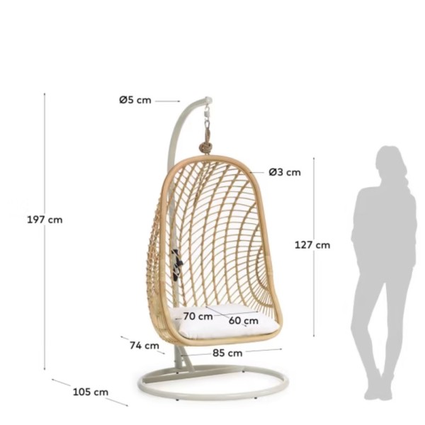 Підвісне крісло Ekaterina: Стиль та комфорт у кожному русі