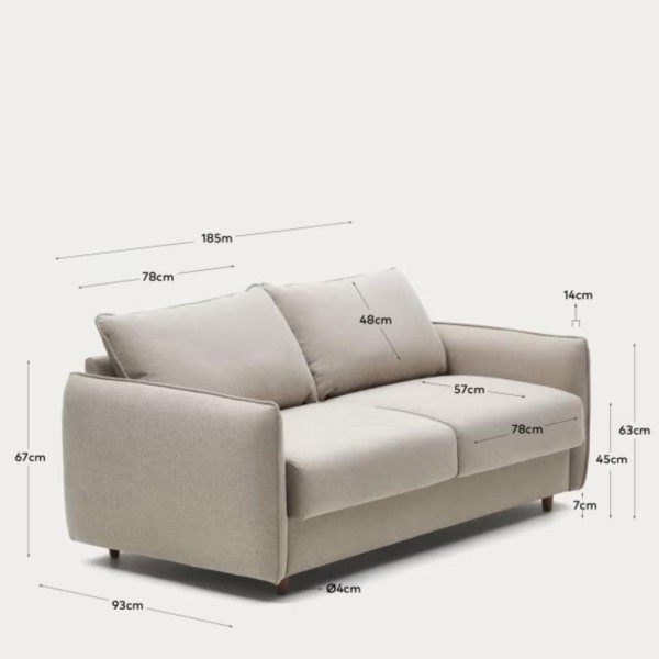 Диван-ліжко Carlota для вашої вітальні