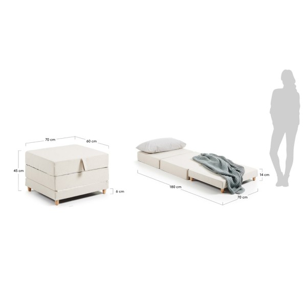 Пуф Lizzie – стильний та комфортний для вашої спальні