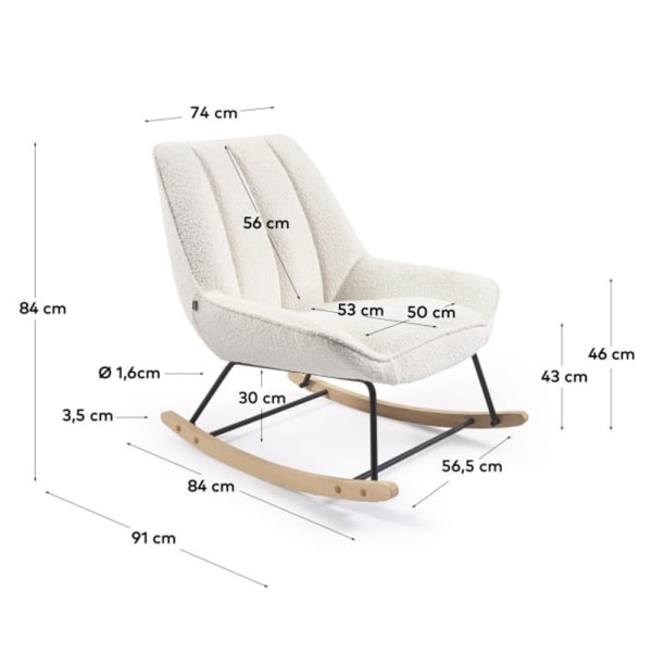 Крісло-гойдалка Marlina — комфорт і стиль для вашого дому