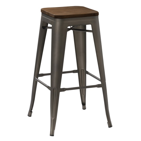 Барний табурет Tolix MC-012KT h-76: стильний лофт для будь-якого інтер'єру