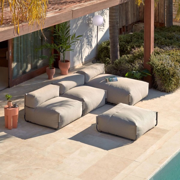 Пуф-шезлонг Square – ідеальний вибір для саду та вулиці