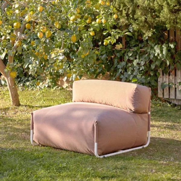 Пуф зі спинкою Square – для вулиці та саду