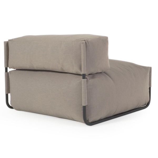 Пуф зі спинкою Square – для вулиці та саду