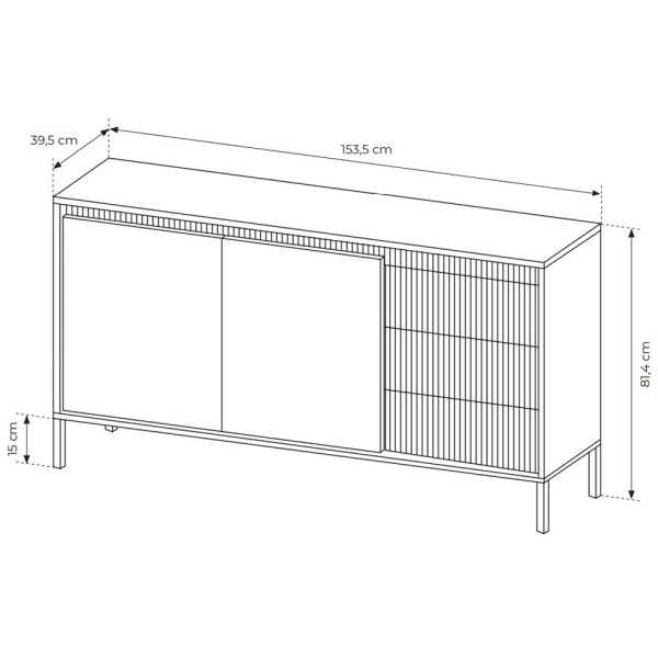 Комод Senso 2D3S/153