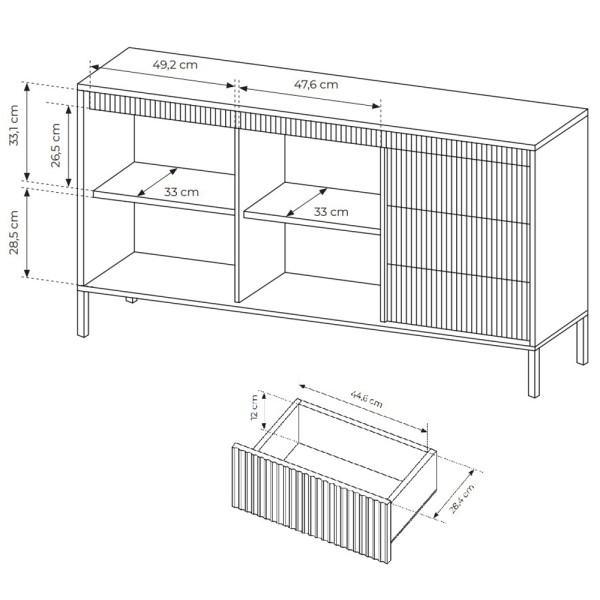 Комод Senso 2D3S/153