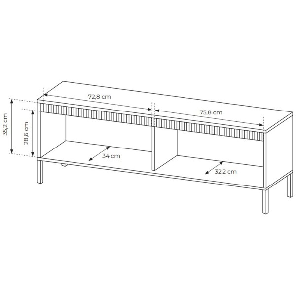 Тумба під телевізор Senso 2D/153 - стиль та функціональність для вашої вітальні