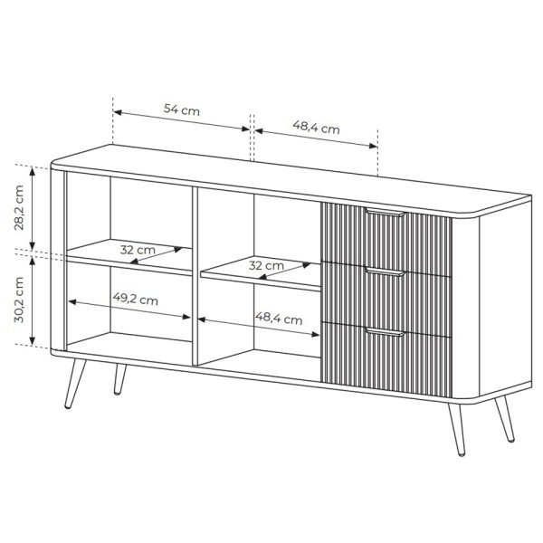 Комод Lante 2D3S/163 — елегантний комод для вашого інтер'єру