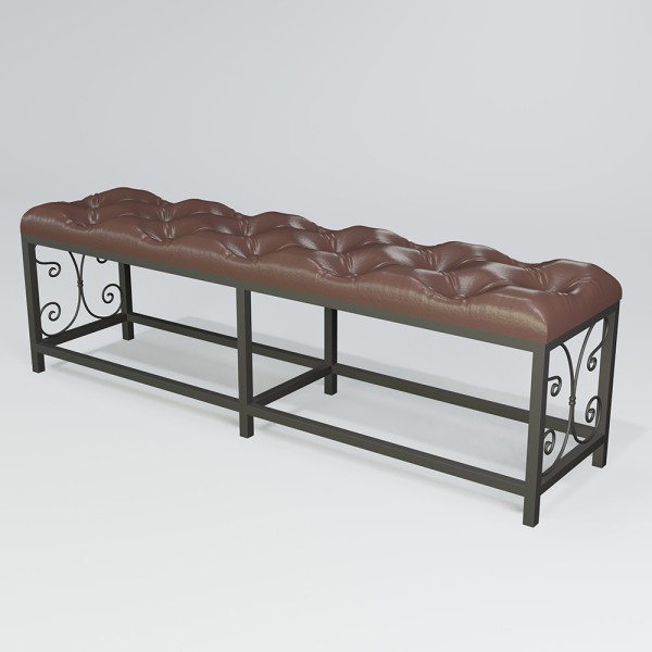 Пуф Спліт — екошкіра та метал для вашого інтер'єру