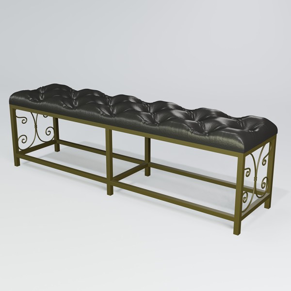 Пуф Спліт — екошкіра та метал для вашого інтер'єру