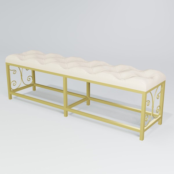 Пуф Спліт — екошкіра та метал для вашого інтер'єру