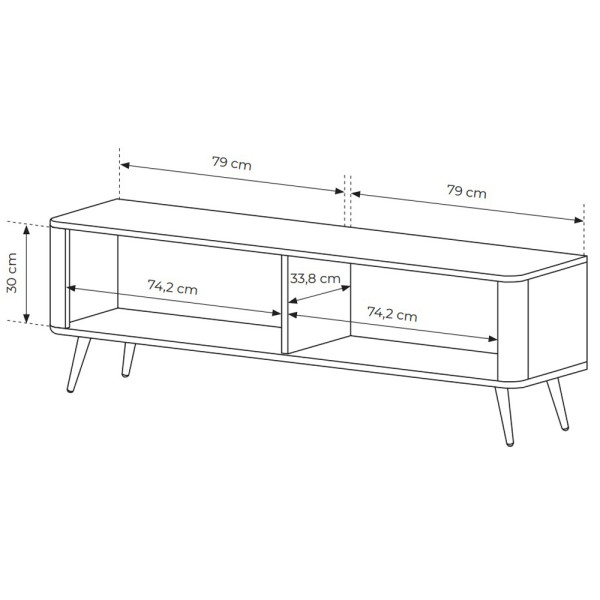 Тумба під телевізор Lante 2D/163 – ідеальне доповнення вашої вітальні