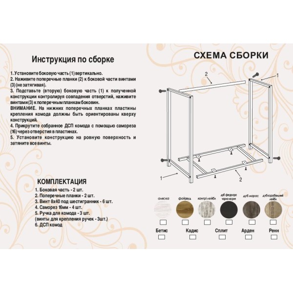 Комод Арден – сучасний комод для вашої спальні