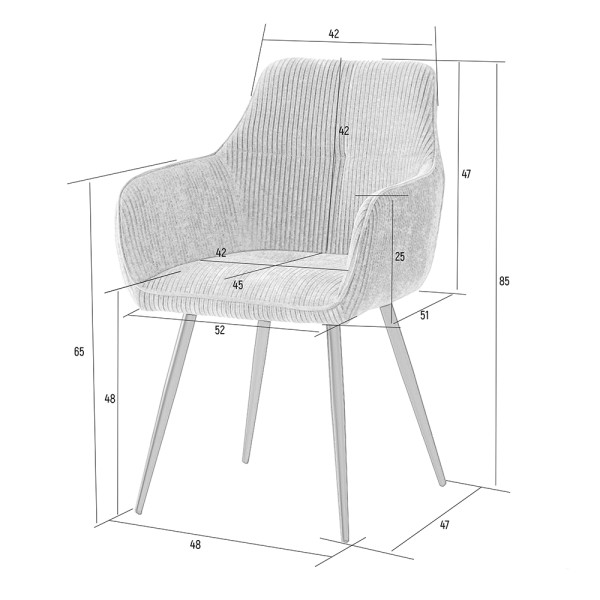 Стілець Oliver - стильний вибір для кухні та кафе