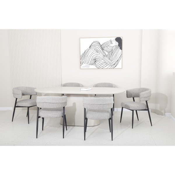 Стіл TM-210 — овальний стіл для сучасної кухні