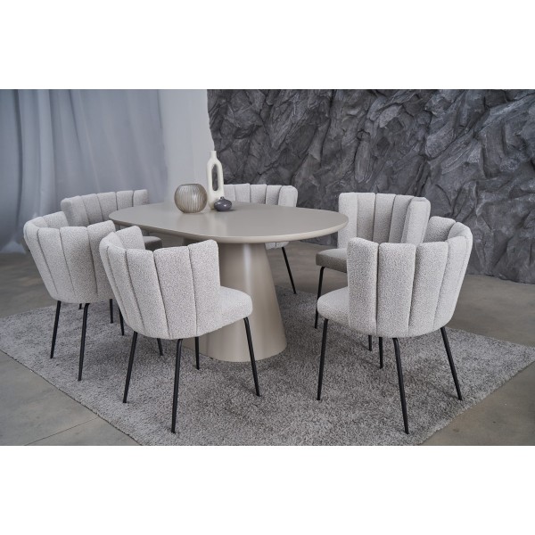 Стіл TM-210 — овальний стіл для сучасної кухні