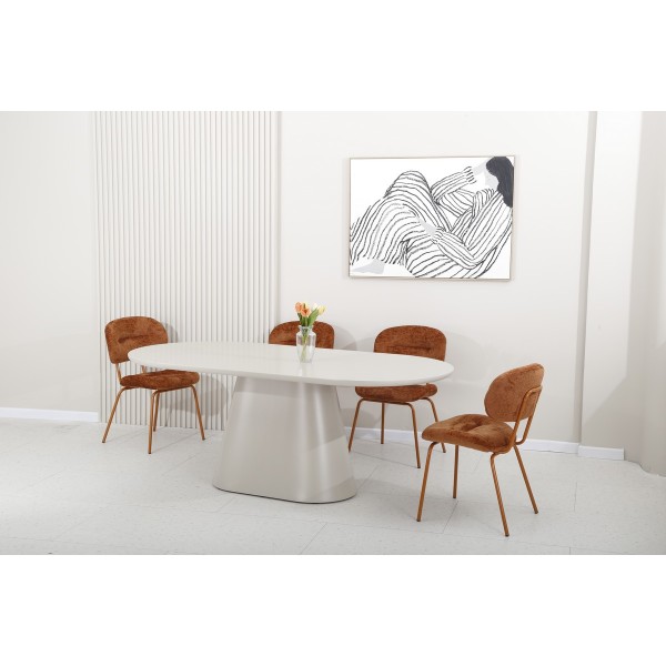 Стіл TM-210 — овальний стіл для сучасної кухні