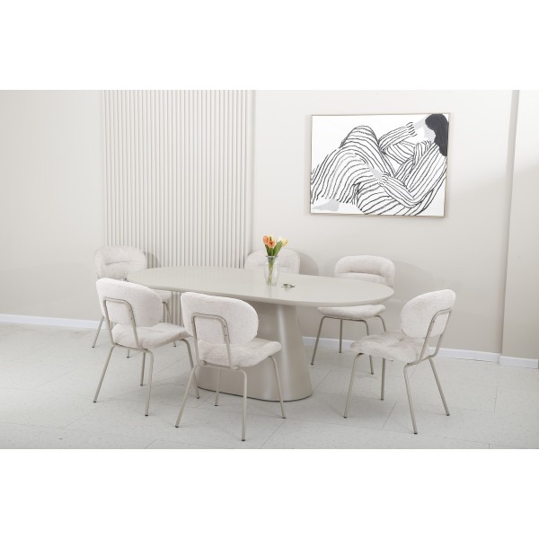 Стіл TM-210 — овальний стіл для сучасної кухні