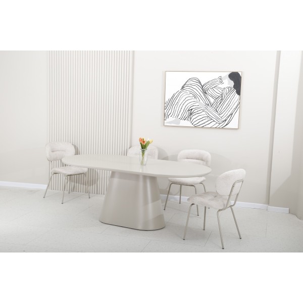 Стіл TM-210 — овальний стіл для сучасної кухні