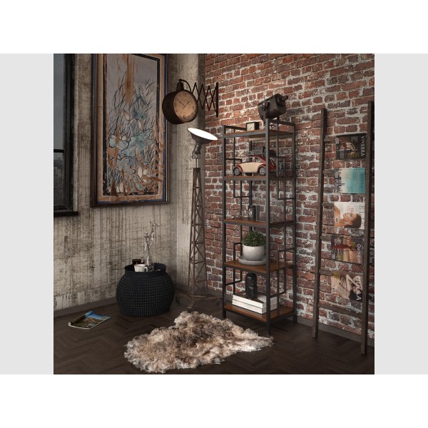 Стелаж Брайтон 5: стиль лофт для вашої вітальні