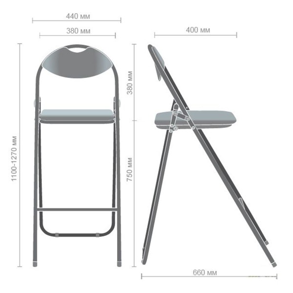 Стілець Джокер Хокер чорний - сучасний стілець для кухні чи бару