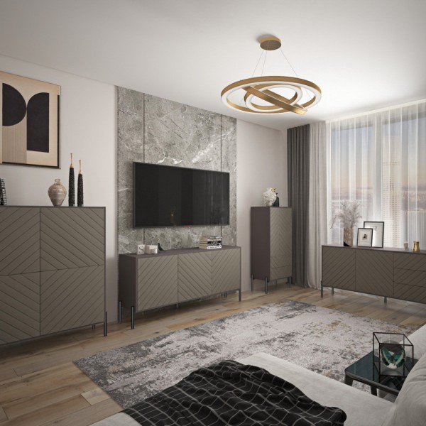 Комод-пенал Амарант для вітальні та спальні