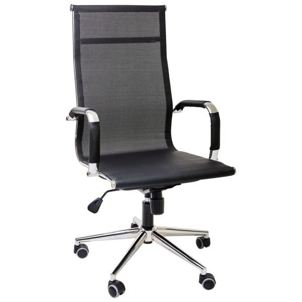 Крісло Slim Net HB Хром Tilt