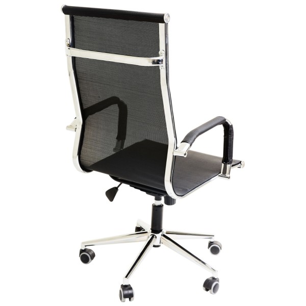 Крісло Slim Net HB Хром Tilt